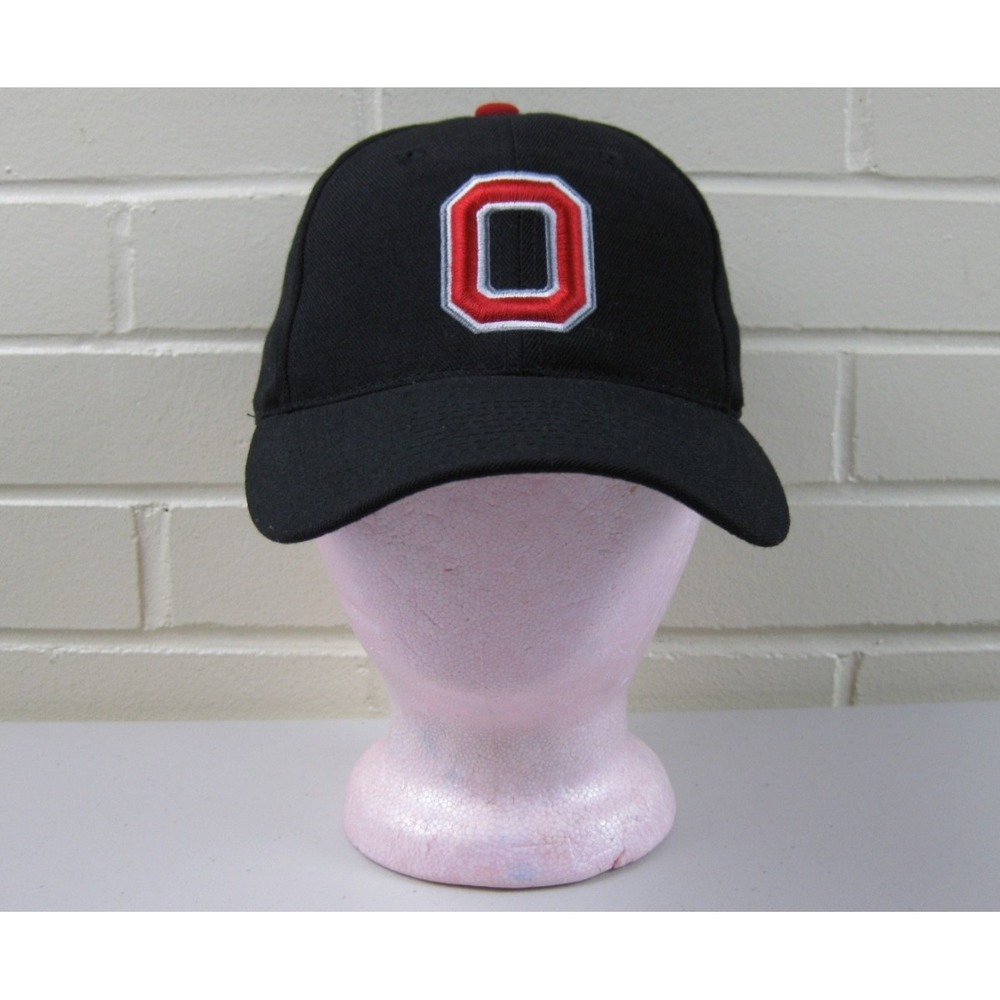 Vintage 90s Y2K Ohio State Buckeyes Fitted Wool Hat  (7 1/4) Top Of The World